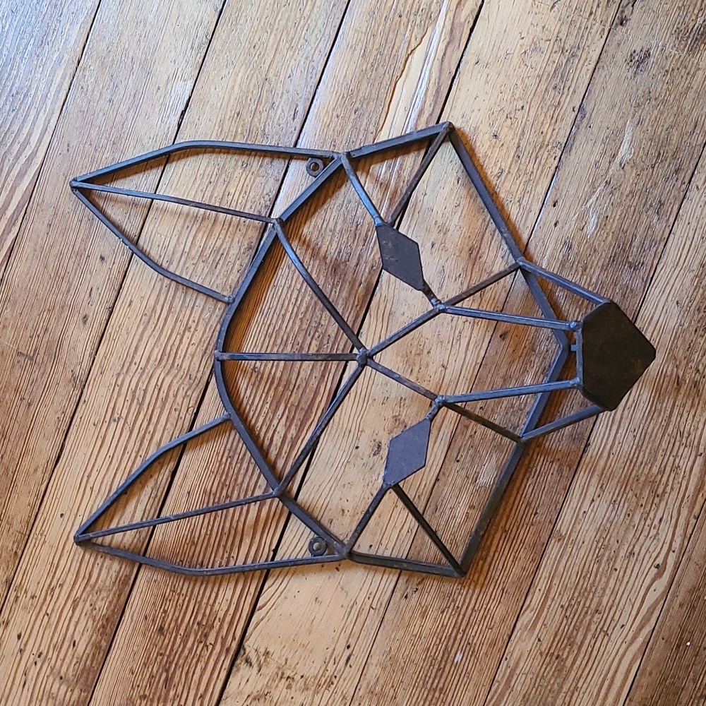 Metal Wolf Head Art Home Decor Hanging Wolf/Dog Head Welded Steel Sculpture